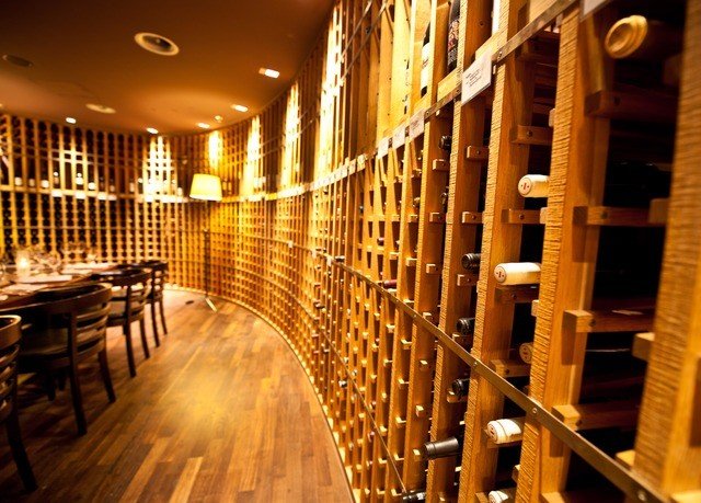man made object Winery wine cellar aisle basement