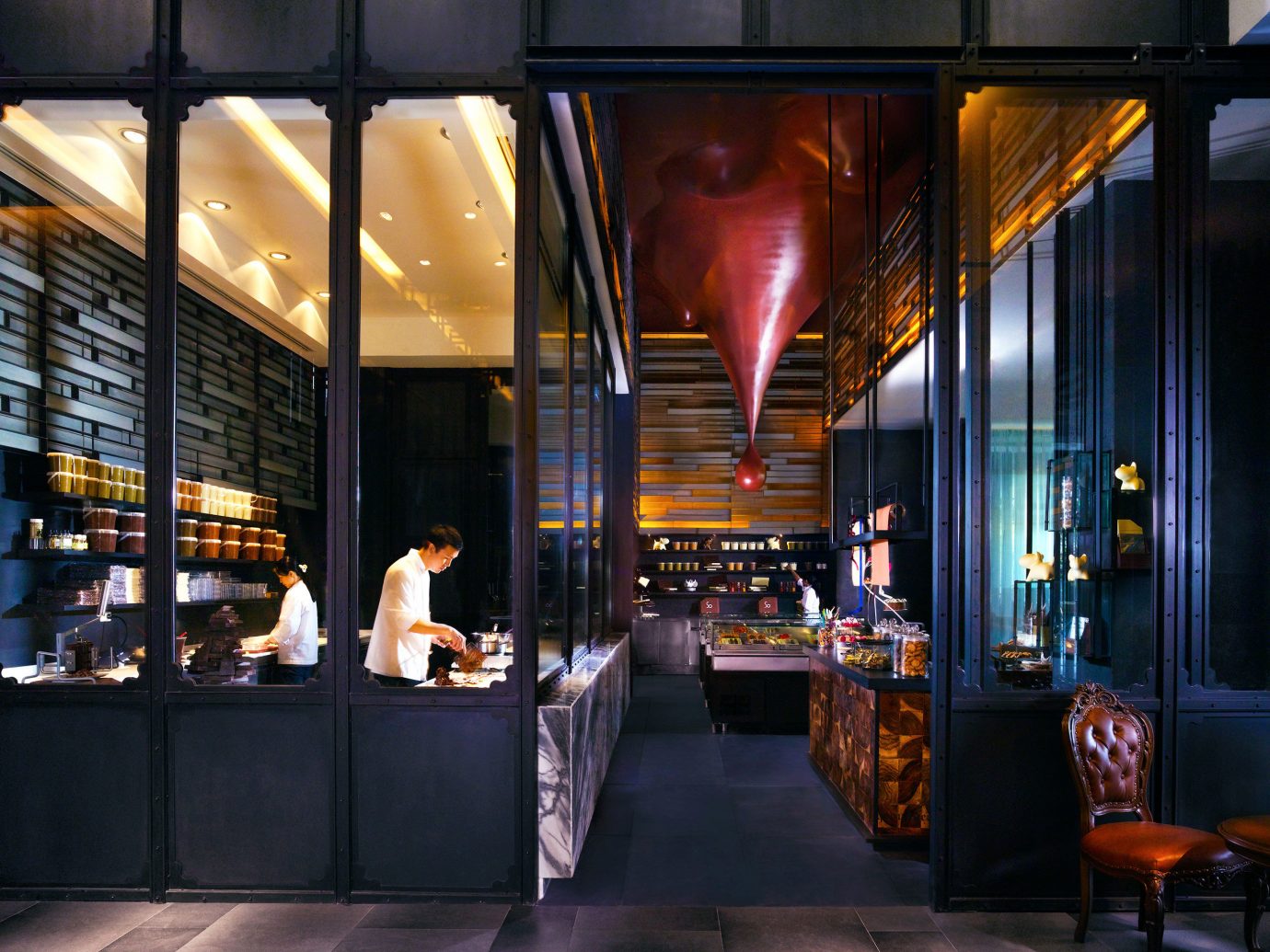Architecture City Design Dining Eat Hip Hotels Luxury Scenic views window restaurant Bar interior design meal