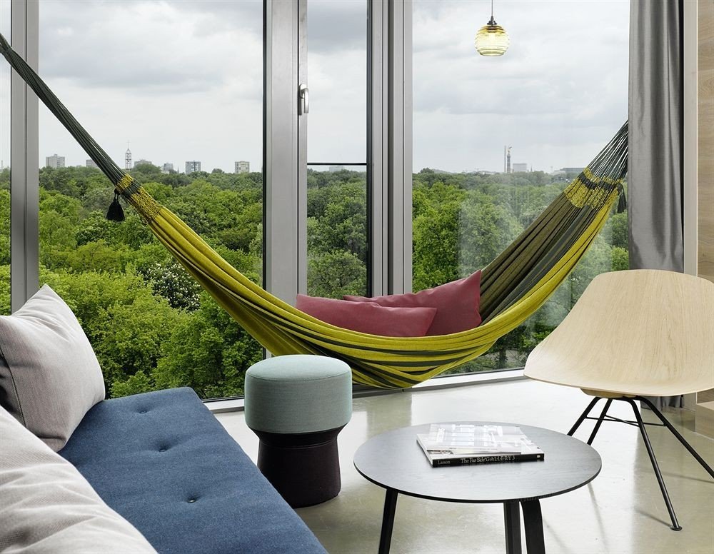 Hotels window leisure furniture room interior design table hammock chair living room seat