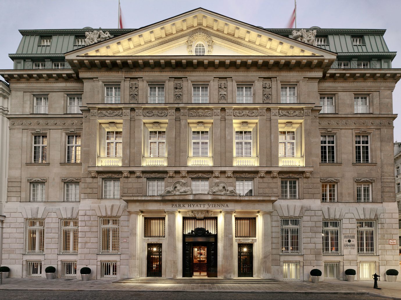 Architecture Austria Elegant europe Exterior Historic Hotels Romantic Vienna building outdoor sky government building classical architecture landmark palace facade opera house plaza estate ancient roman architecture big ancient history tourist attraction synagogue tall