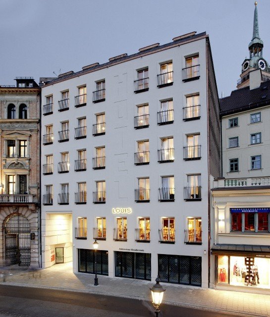 europe Germany Hotels Munich building Architecture mixed use facade window City apartment hotel metropolis condominium plaza classical architecture