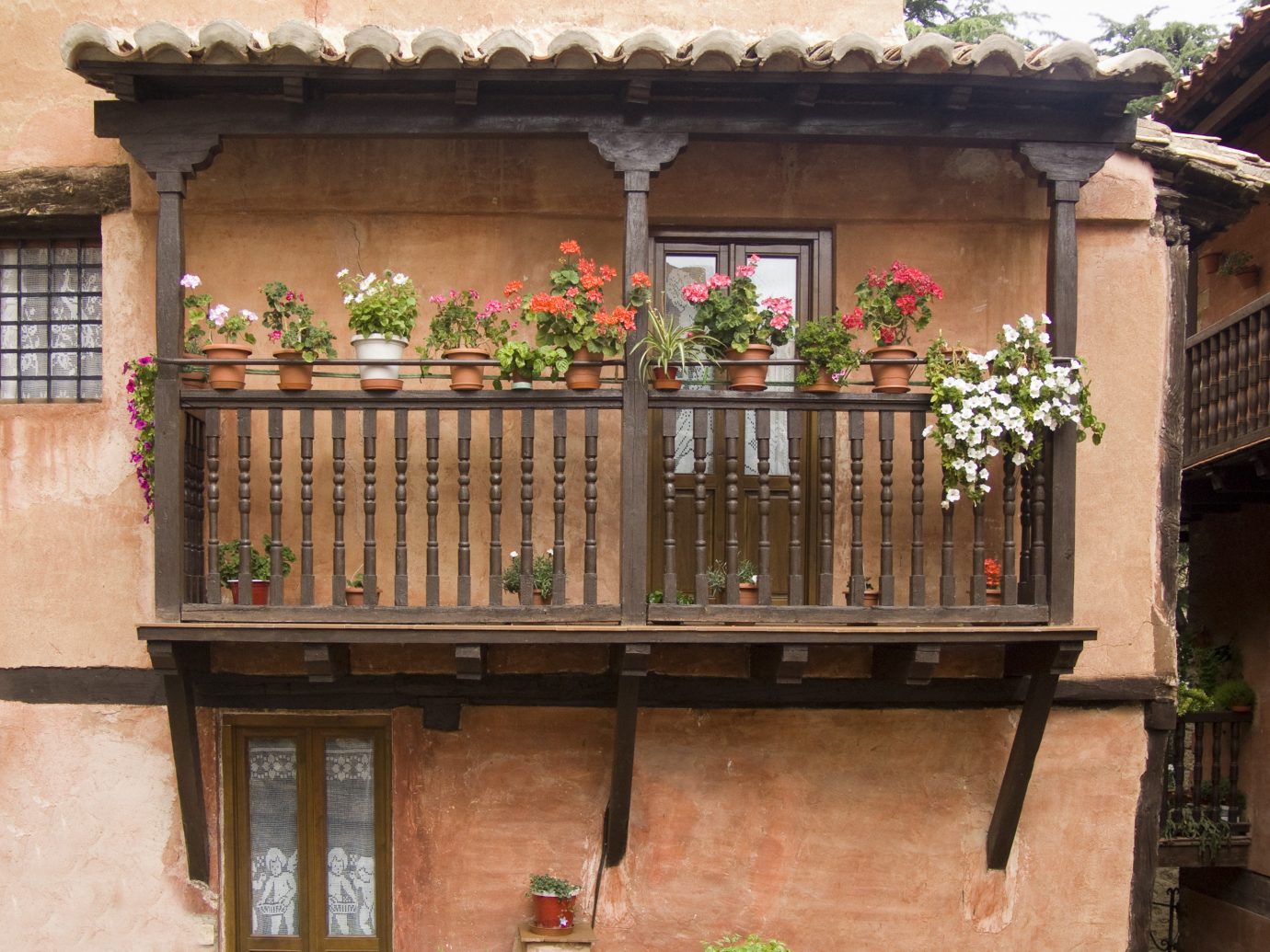 europe Spain Trip Ideas Balcony property facade iron window baluster house outdoor structure gate