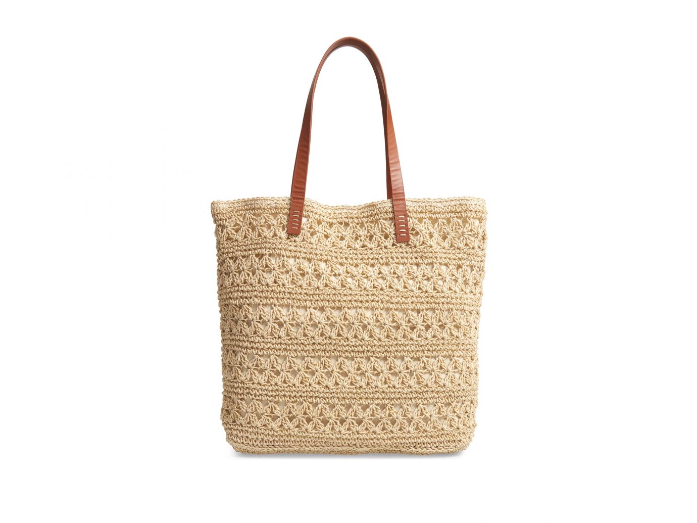 Nordstrom Packable Woven Raffia Tote