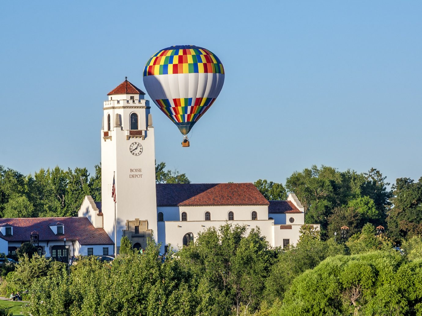 City park at the Boise depot and balloon