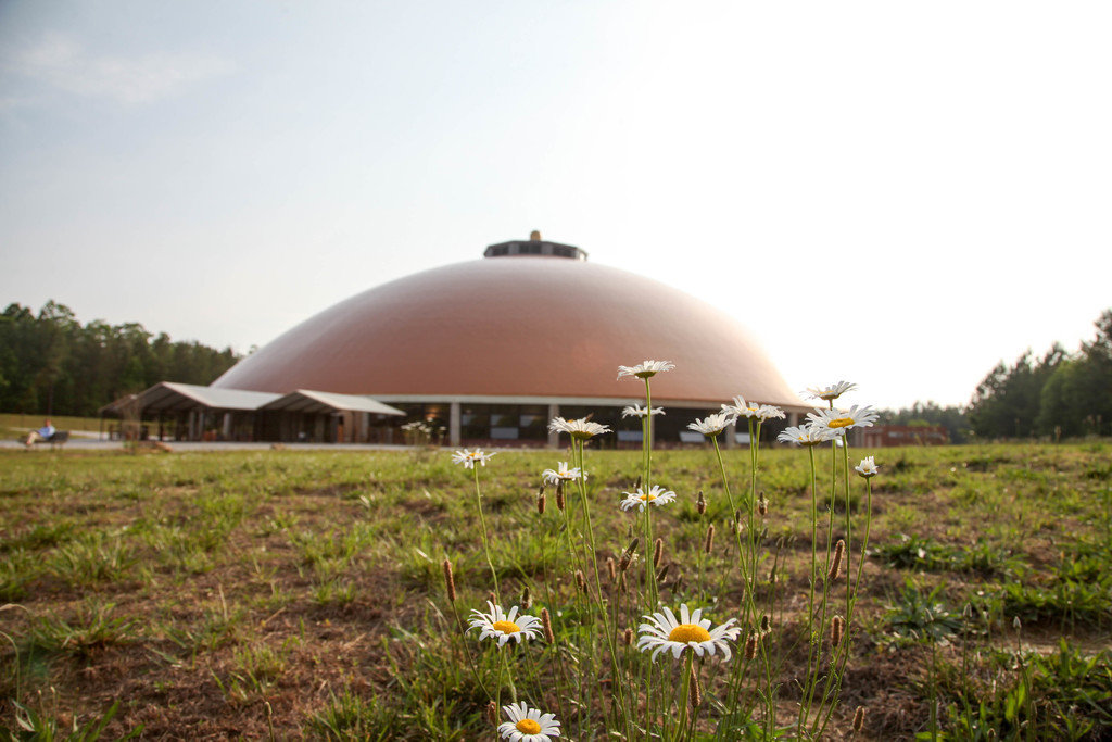 Trip Ideas grass sky outdoor field dome sport venue stadium observatory