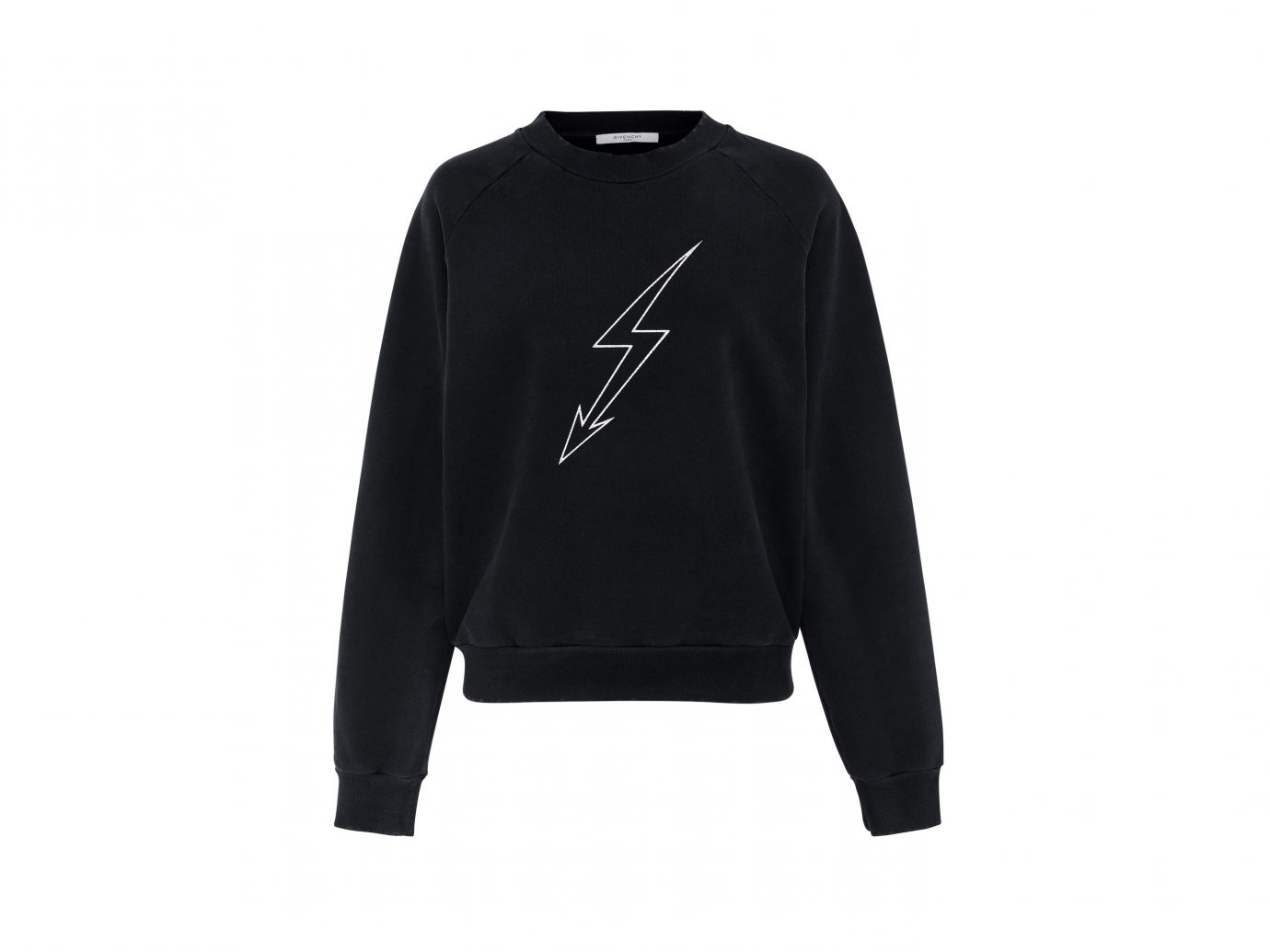 best sweatshirts,Givenchy Lightning Bolt Cotton-Jersey Sweatshirt