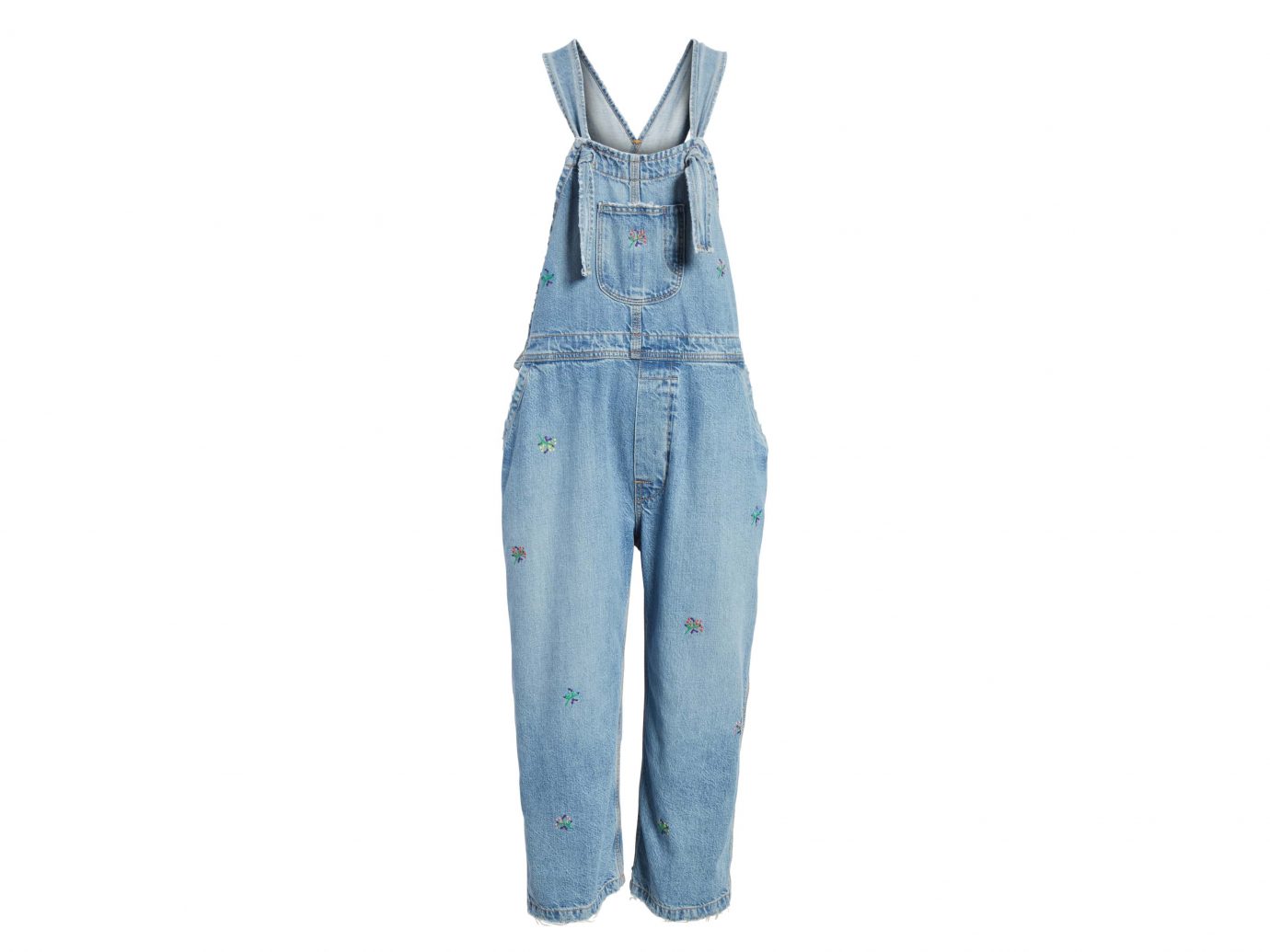THE GREAT The Shop Embroidered Overalls