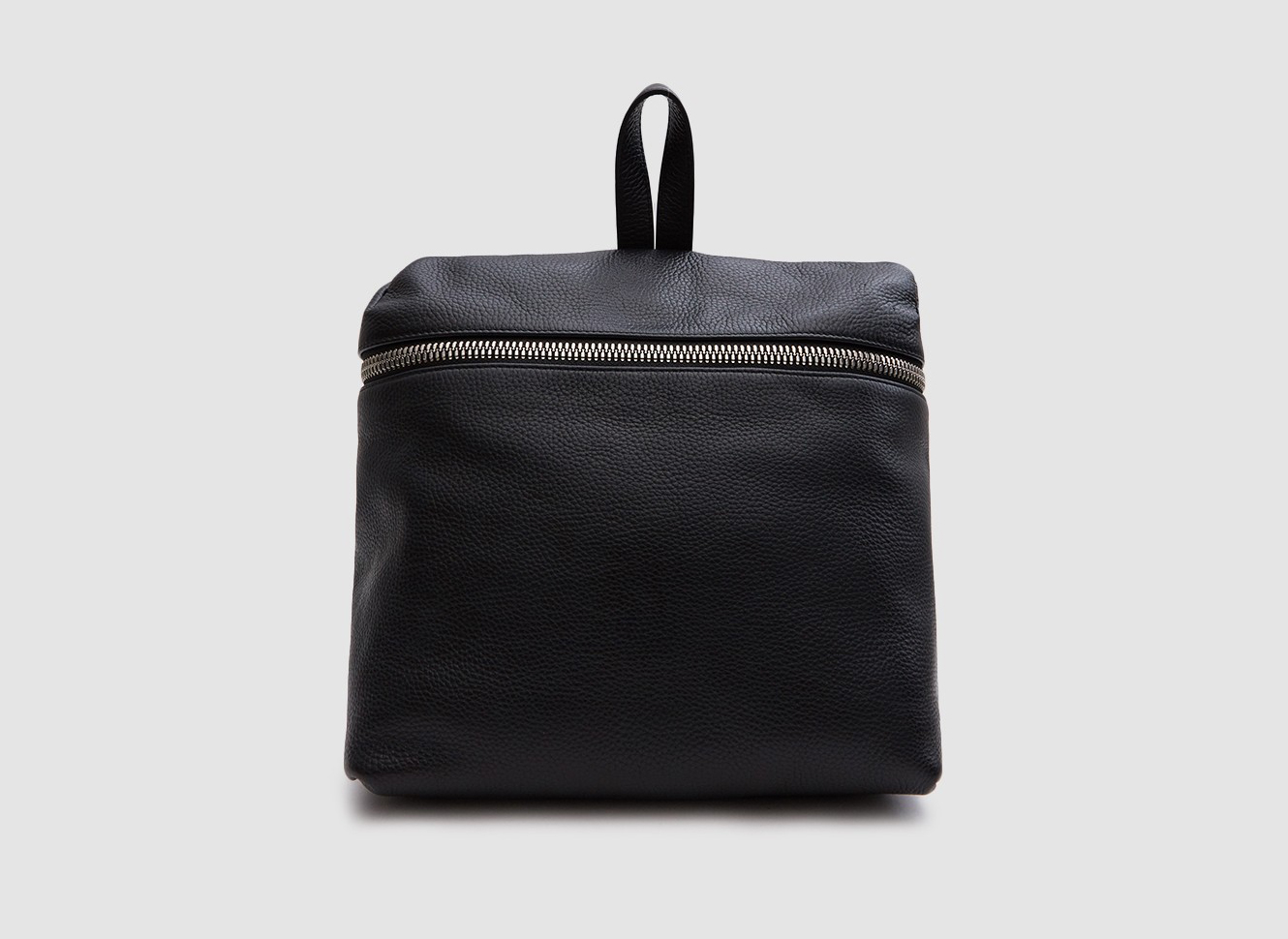Kara Leather Backpack in Black
