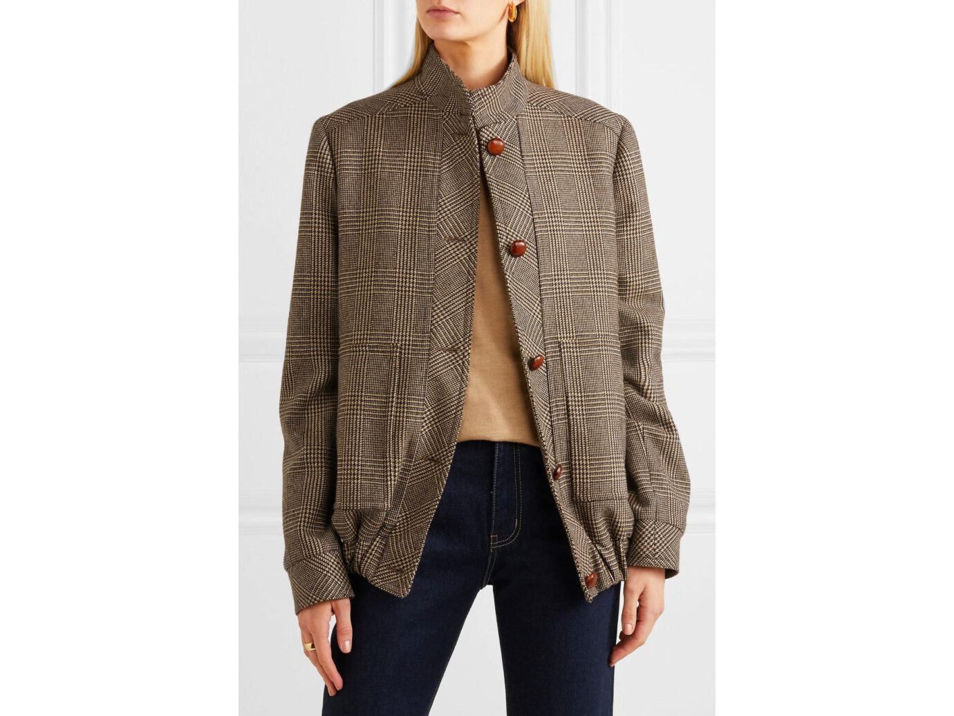 Giuliva Heritage Collection Diana Prince of Wales checked merino wool jacket