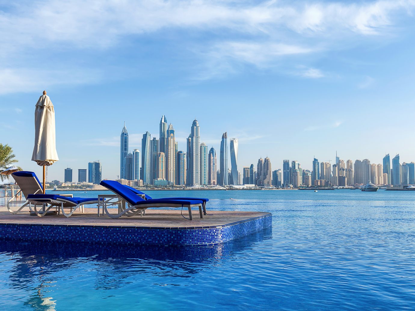 Pool view to Dubai Marina