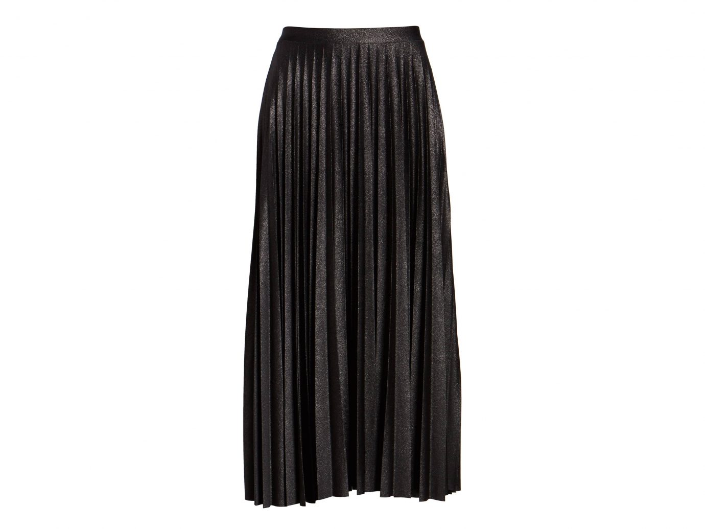 HALOGEN Metallic Pleat Midi Skirt
