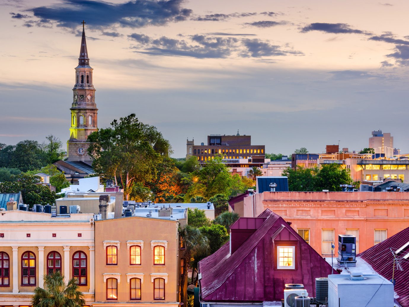 Birds eye view of Charleston