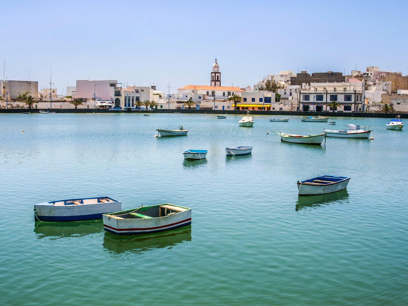 Charco de San Gines on midday in Arrecife, Spain