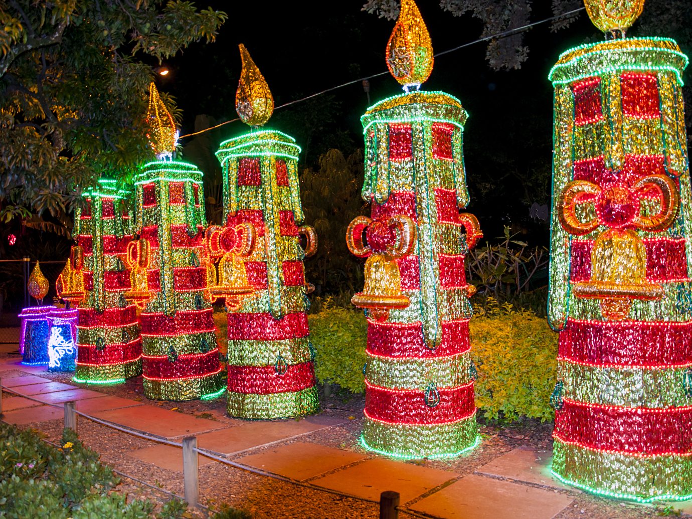 Some Christmas decoration at the North Park (Parque Norte) in Medellin, Colombia