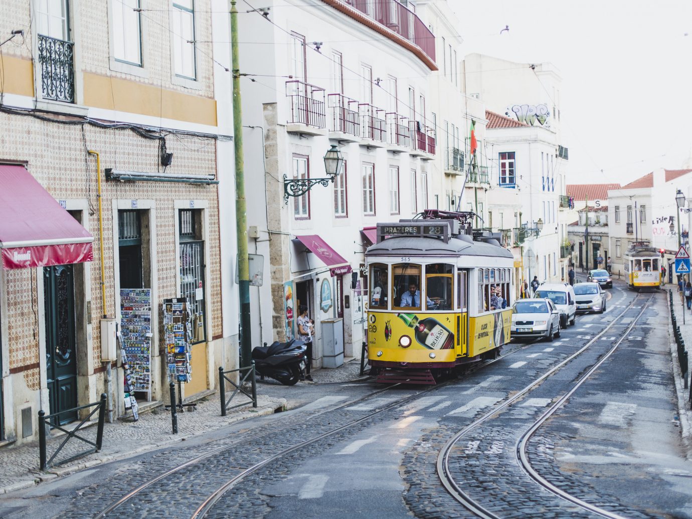 Trolly car in Lisbon Portugal