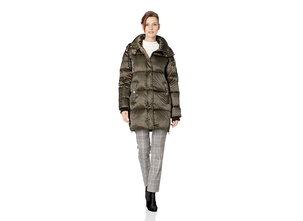 Vince Camuto Women's Thigh Length Puffer Down Jacket