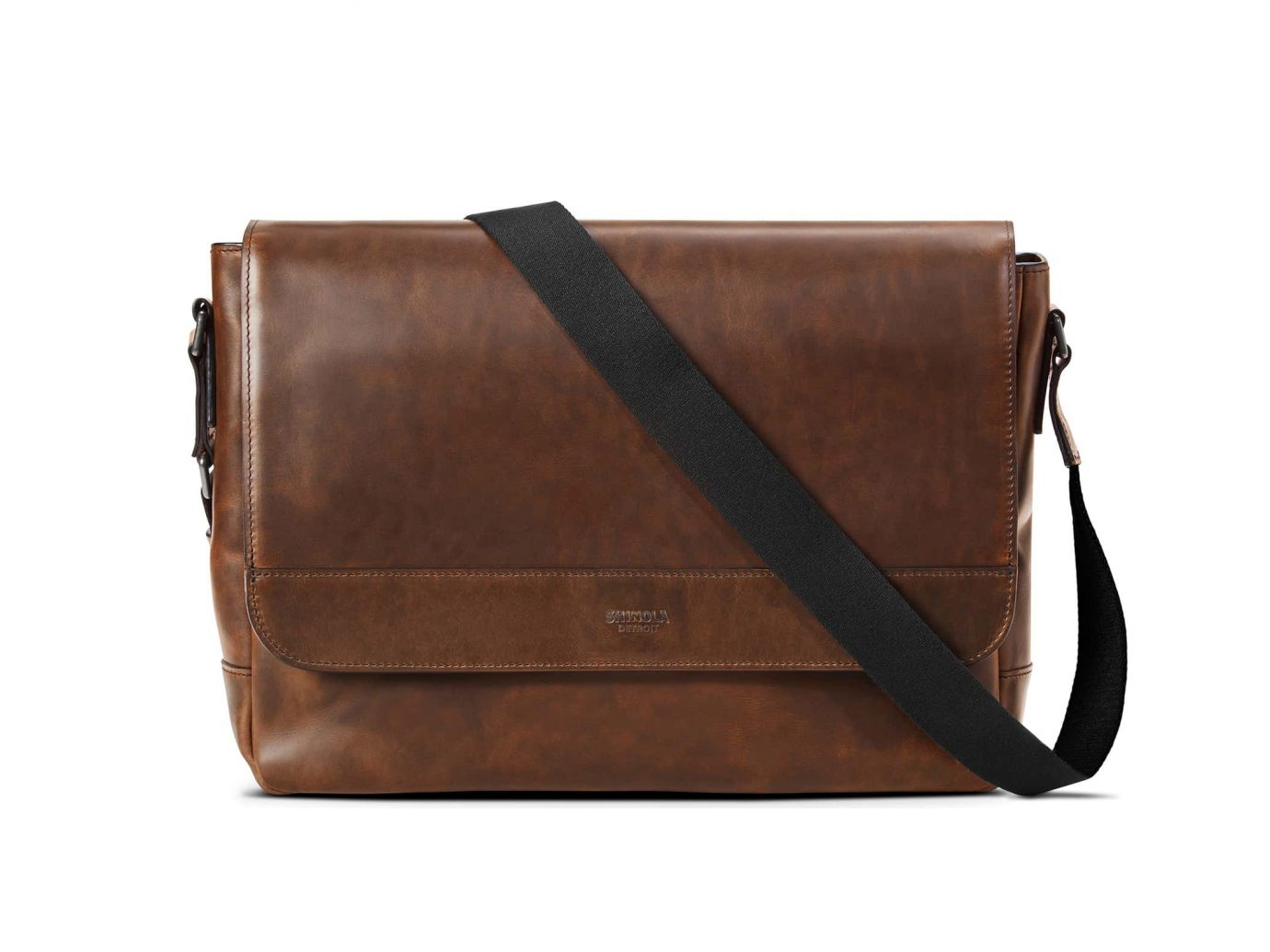 Shinola Navigator Leather Messenger Bag