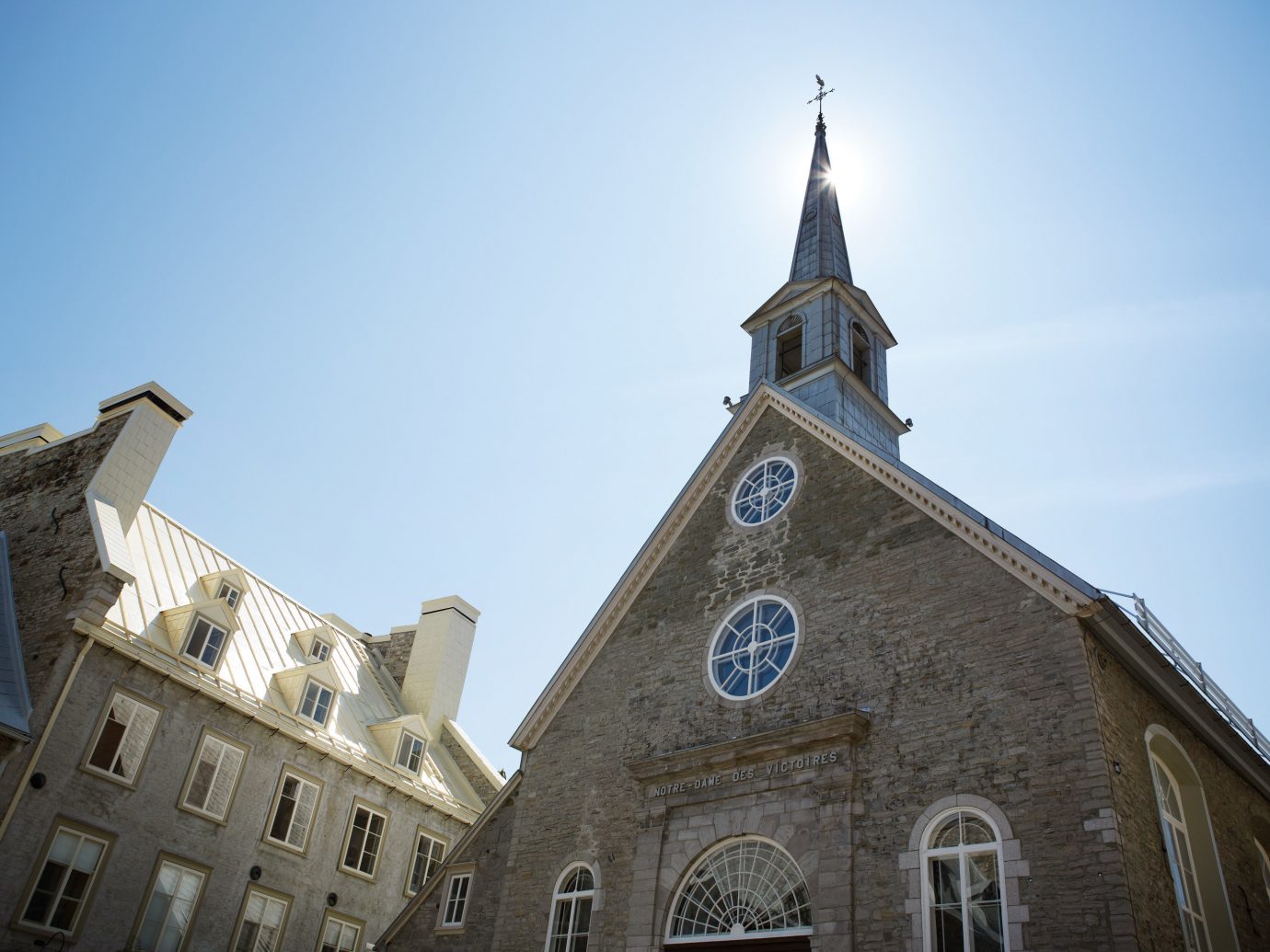 old church and building in Quebec City