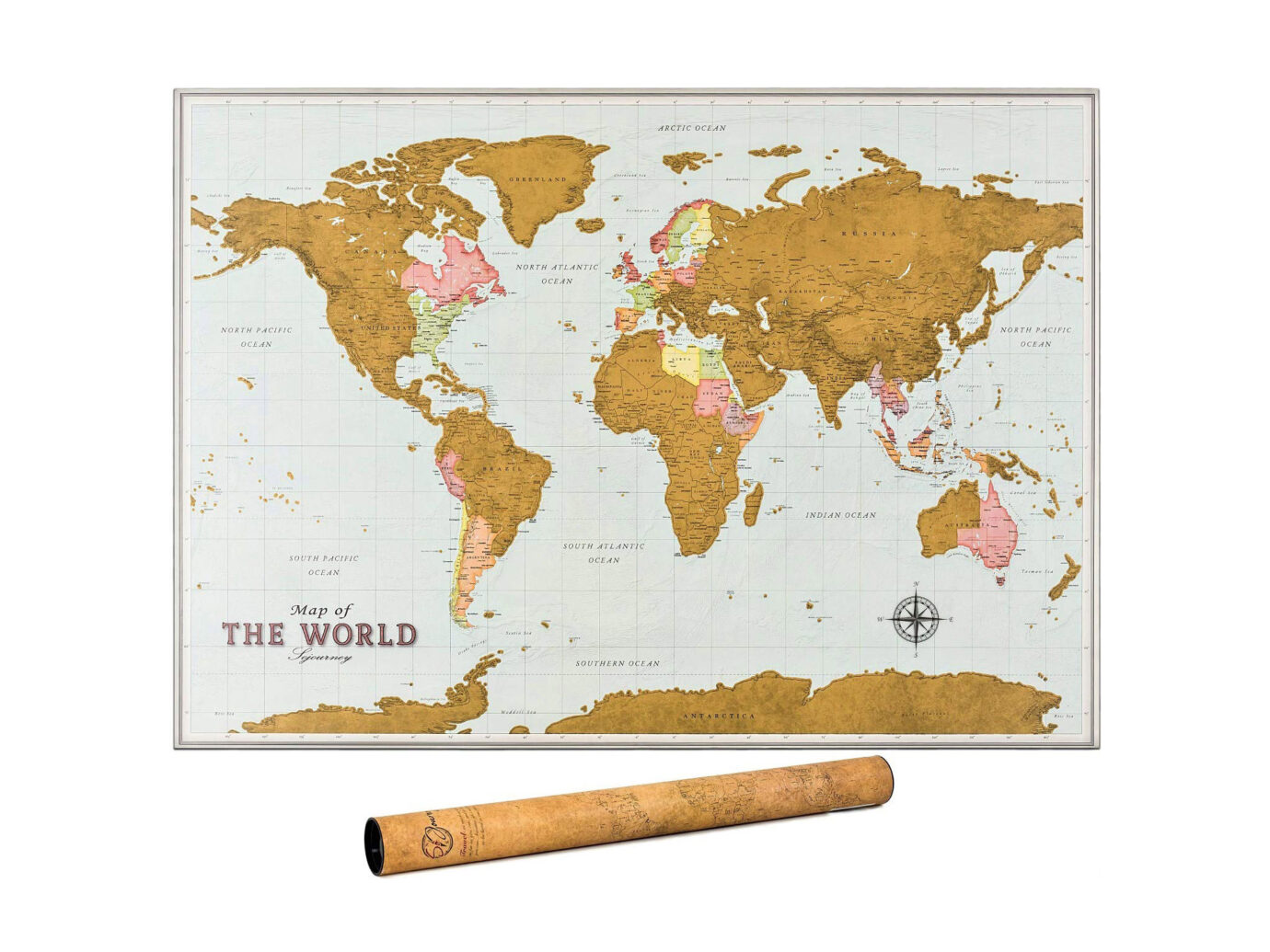 Scratch Off Map of The World
