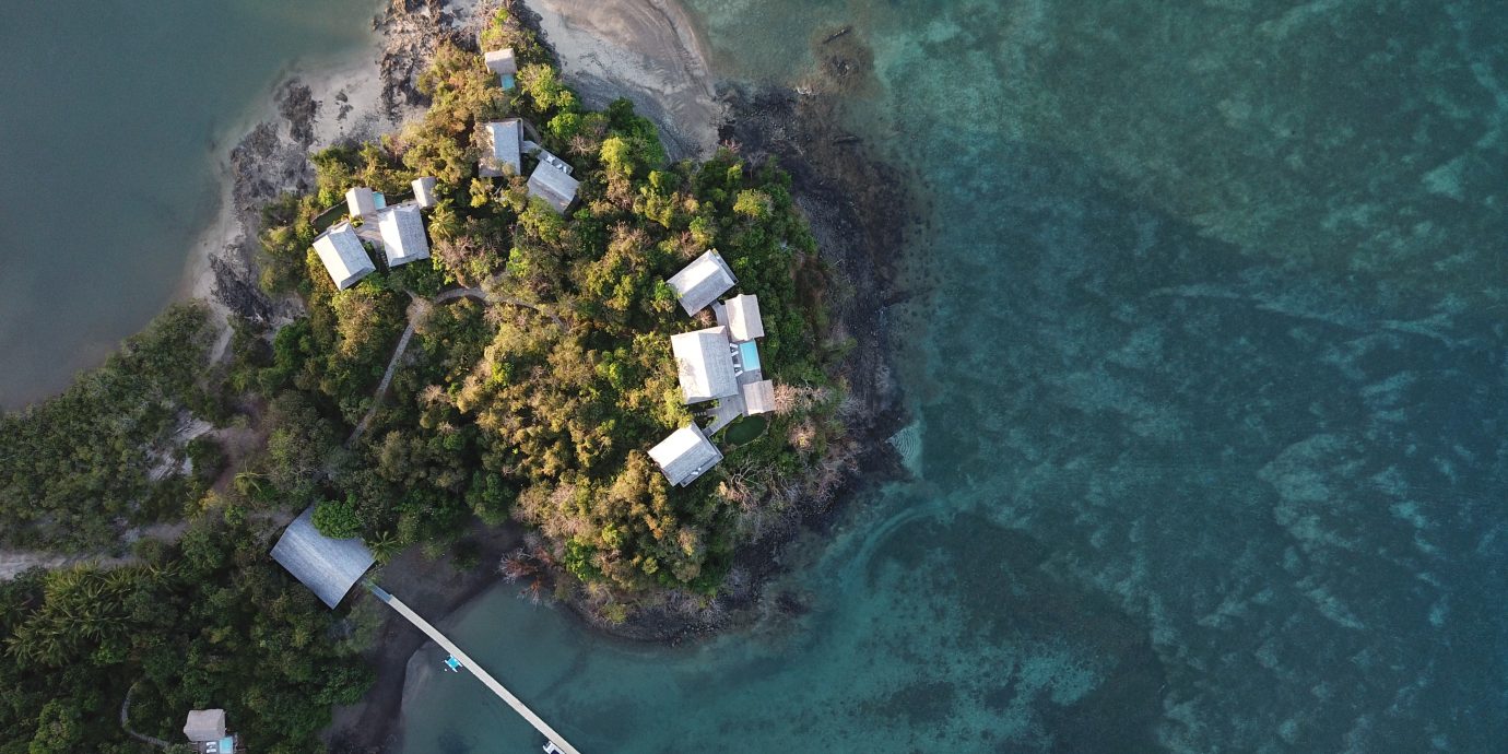 Aerial shot of Islas Secas