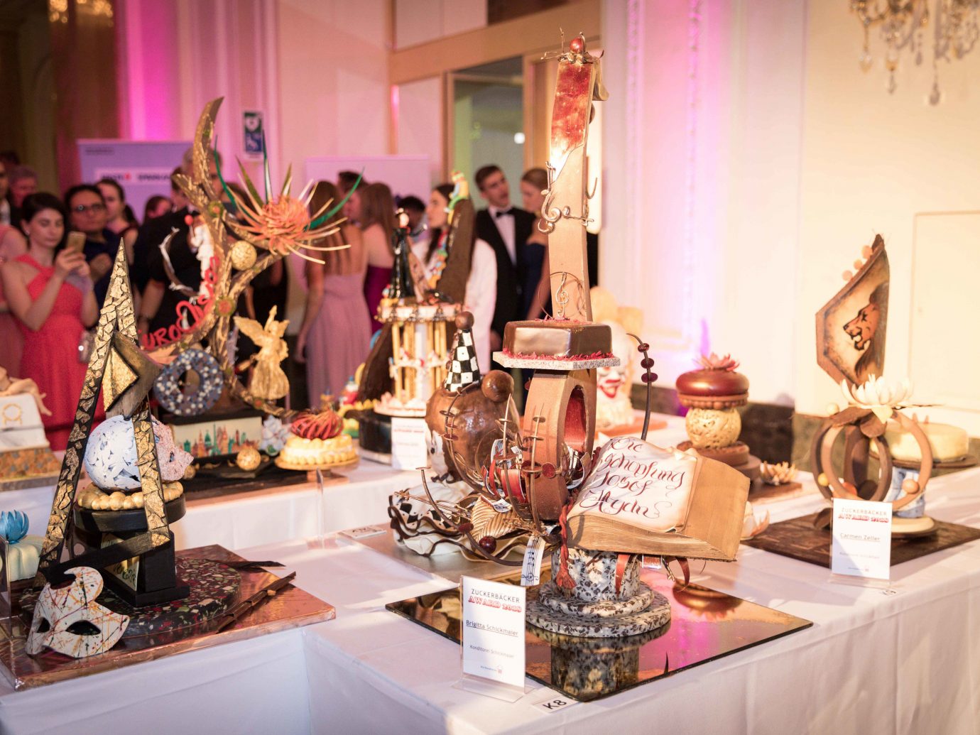 Sweets and a cake at Confectioners' Ball