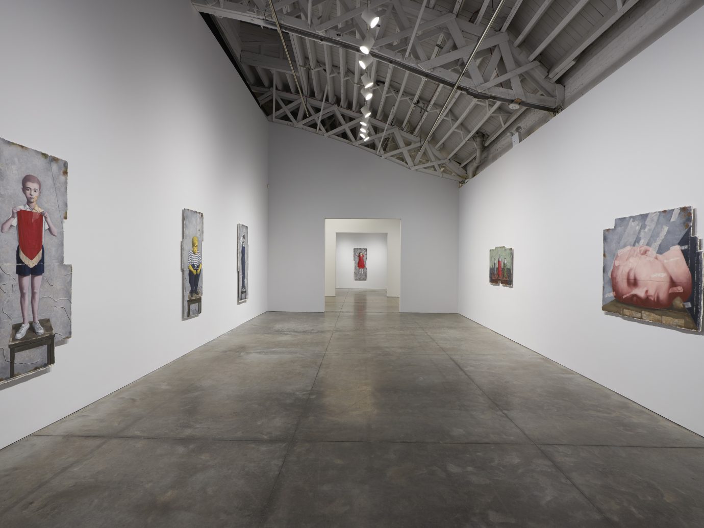 Installation view of Zhang Xiaogang: Recent Works which was up at Pace Gallery from September 7th - October 20th, 2018