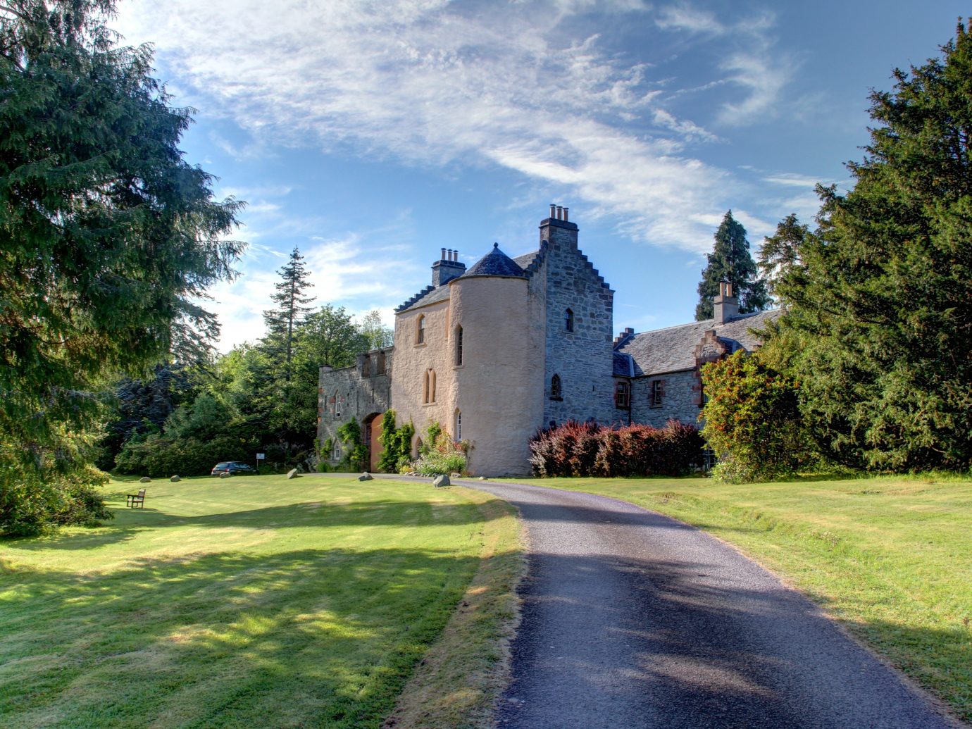 View of Duchray Castle in Scotland