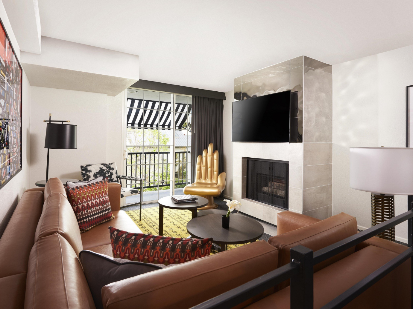 Interior living space at a suite Montrose