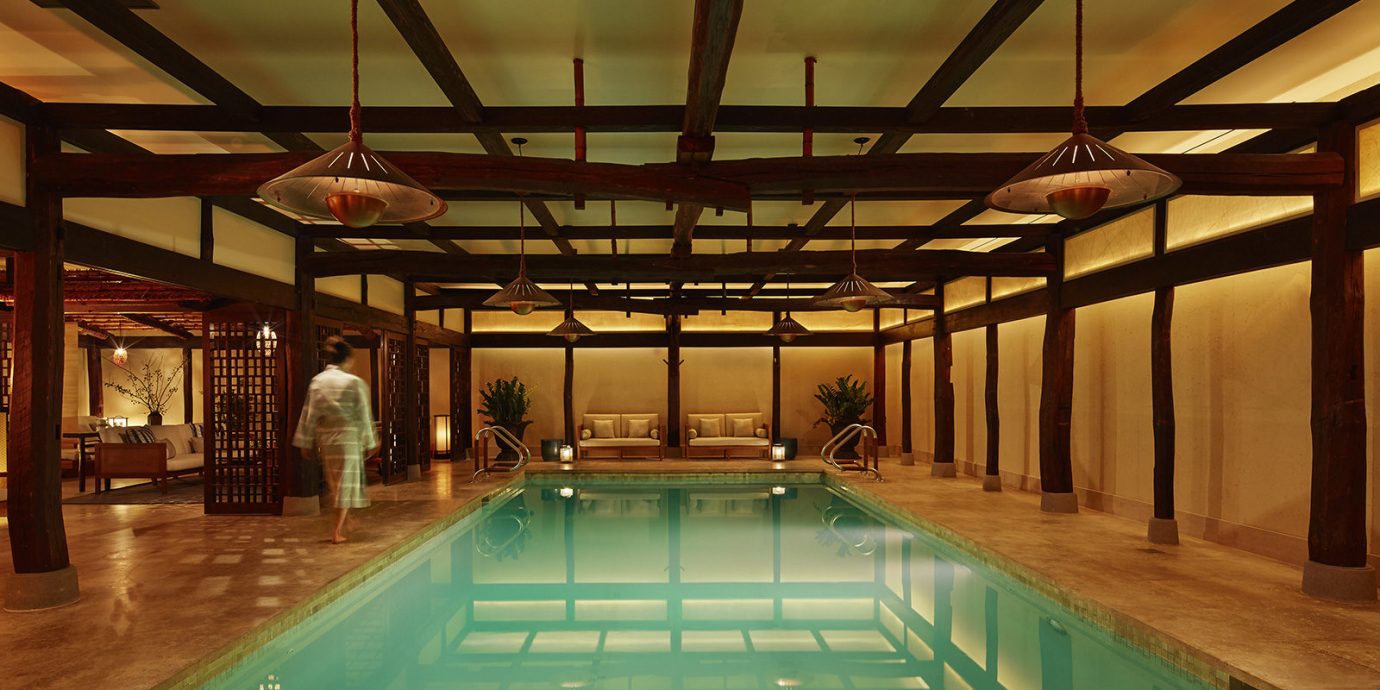 Swimming pool at Shibui spa in The Greenwich Hotel