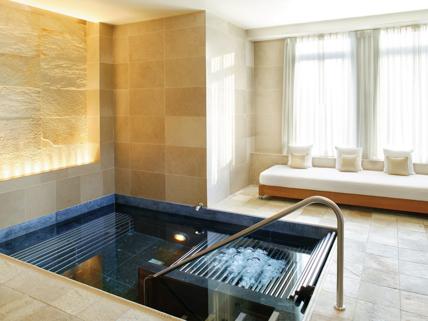 Luxury spa vitality pool at Mandarin Hotel NYC