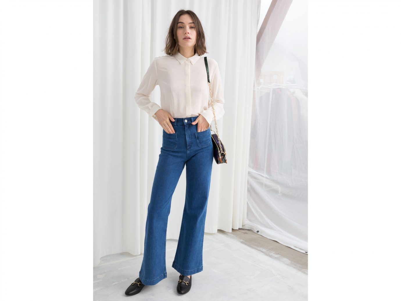 & Other Stories Flared Mid Rise Jeans