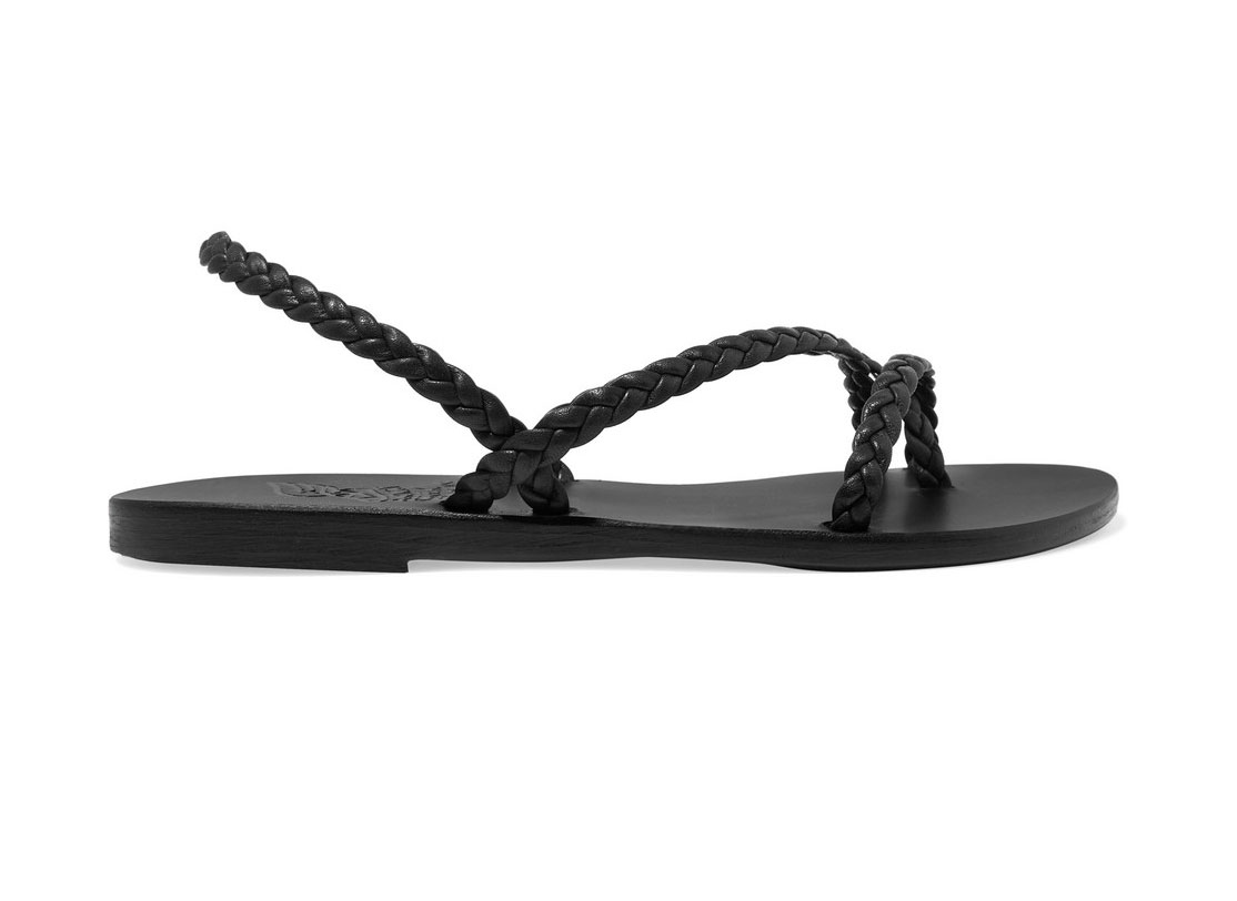 ANCIENT GREEK SANDALS Yianna braided leather slingback sandals