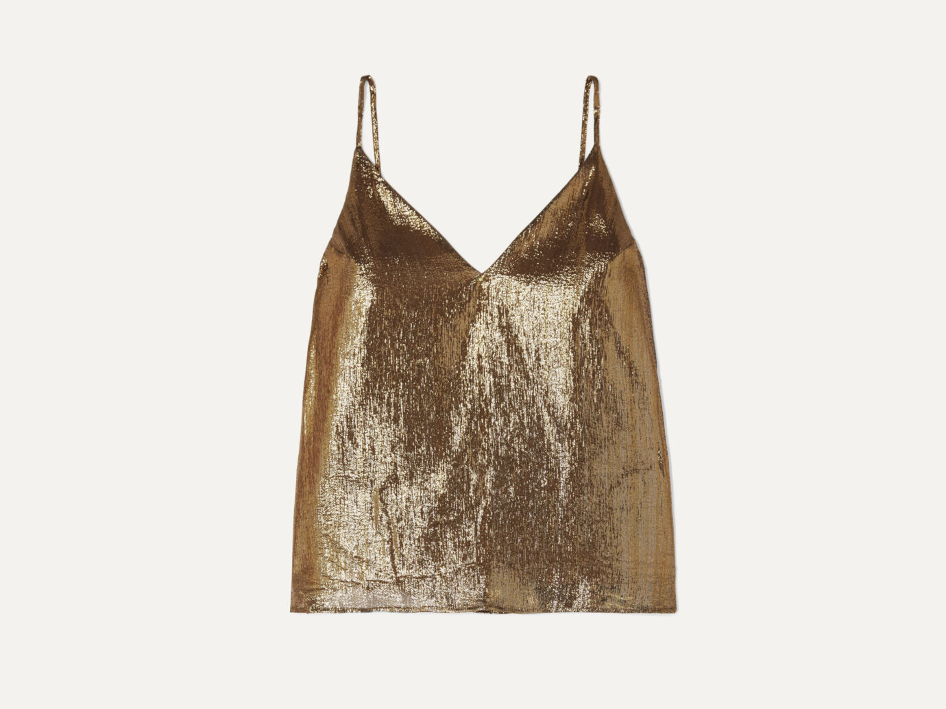 Cami NYC The Olivia silk-blend lame camisole