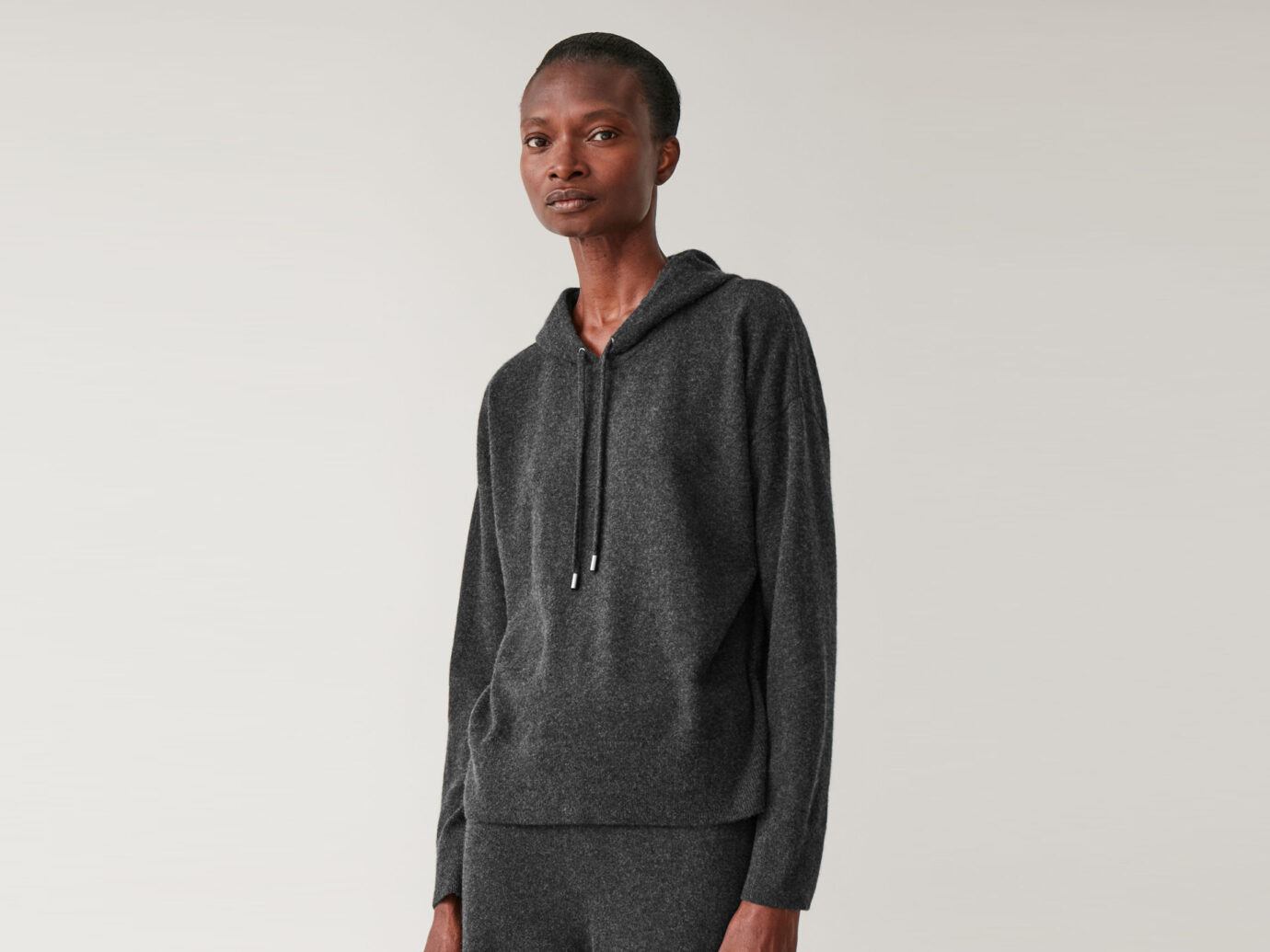 COS Hooded Cashmere Sweater