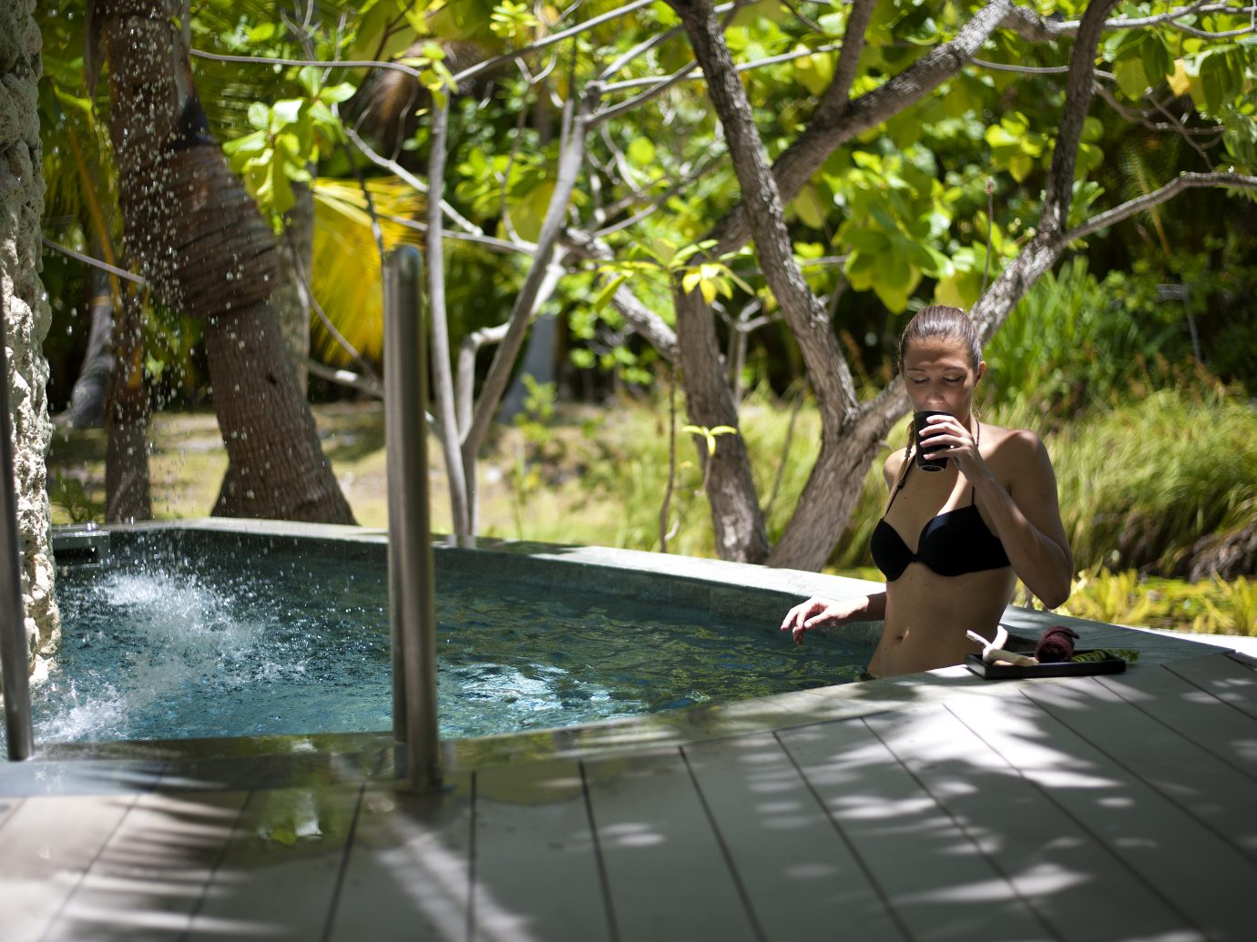 dipping pool at The Brando, Tetiaroa, Tahiti