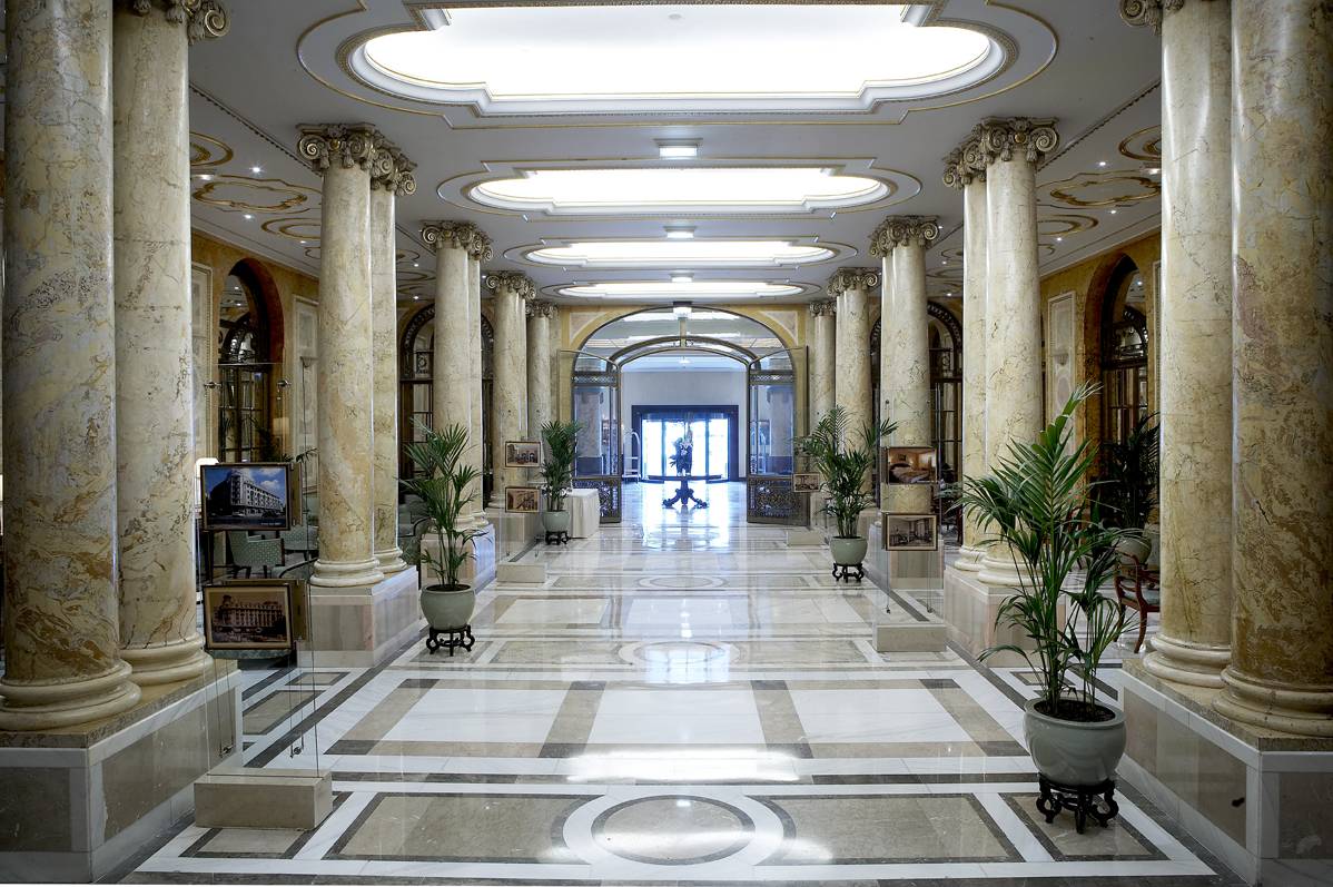 Lobby of Athenee Palace Hilton Bucharest