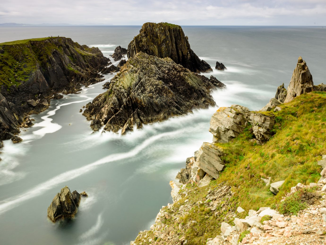 Malin Head rocks in Republic of Ireland