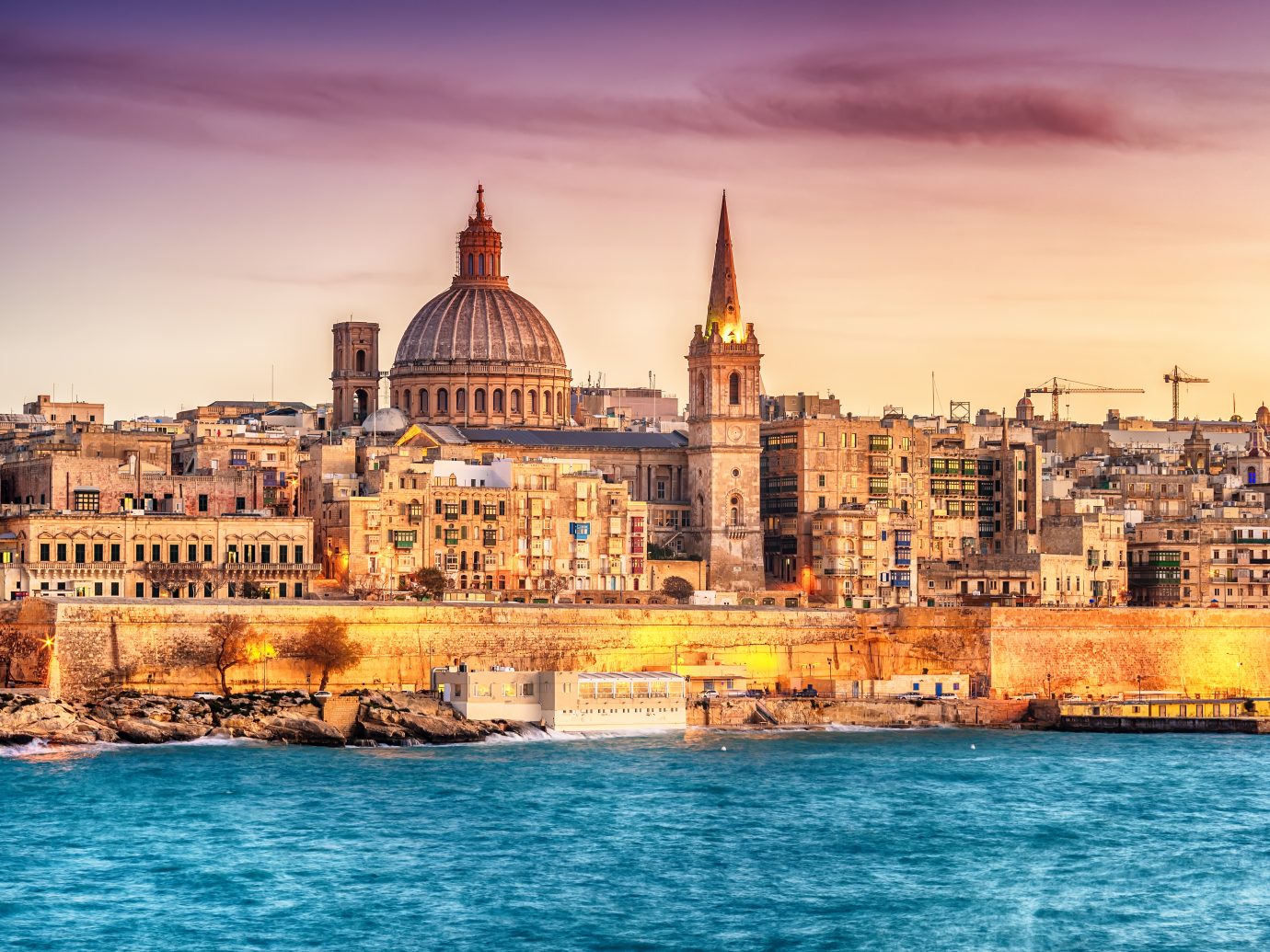 skyline of Valletta, Malta