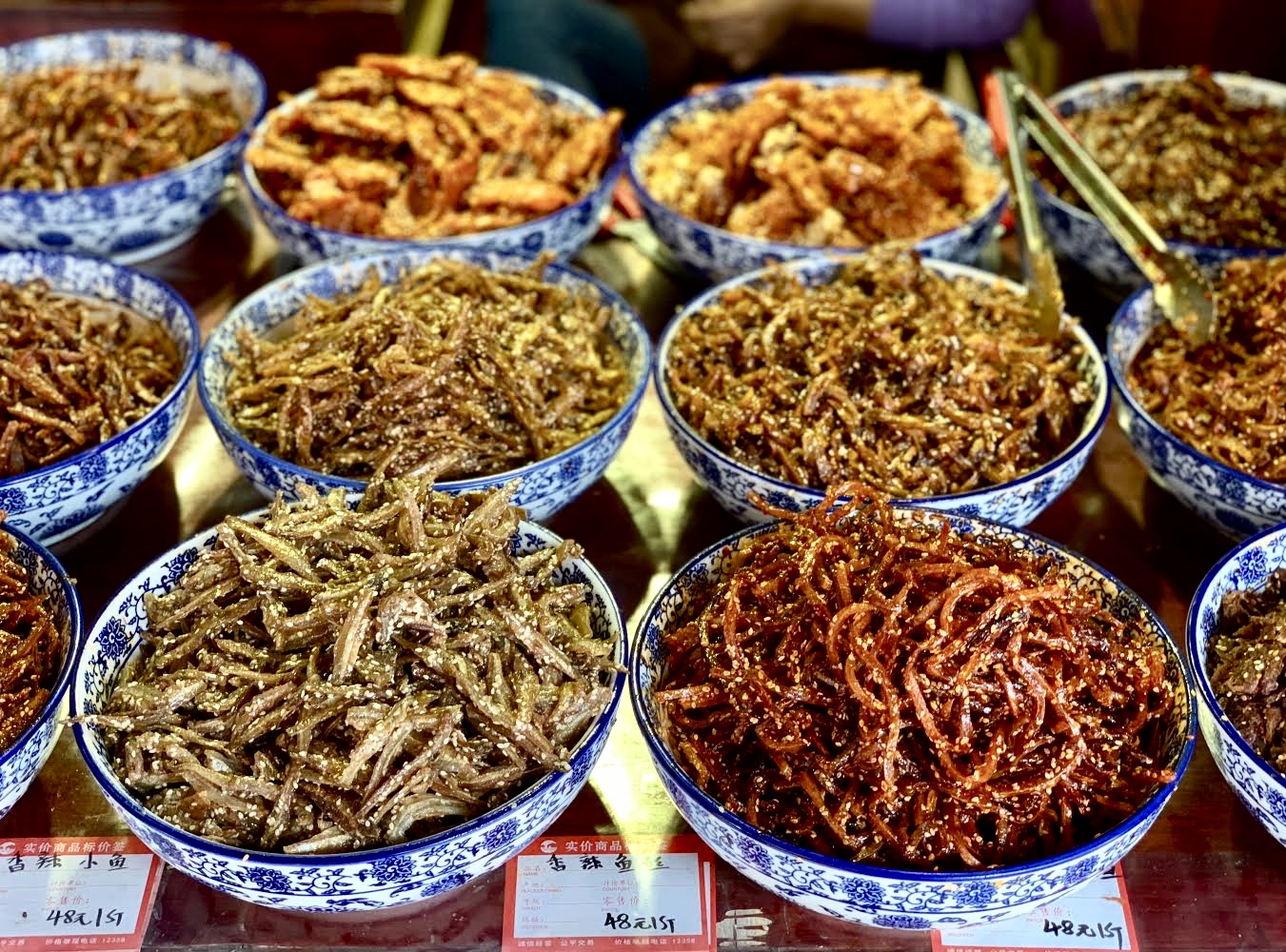 Food from an open market in China