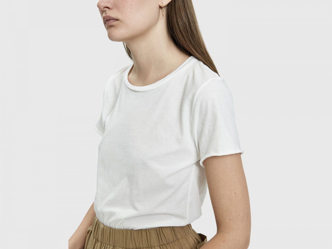 Which We Want Beverly Worn Tee in Vintage White