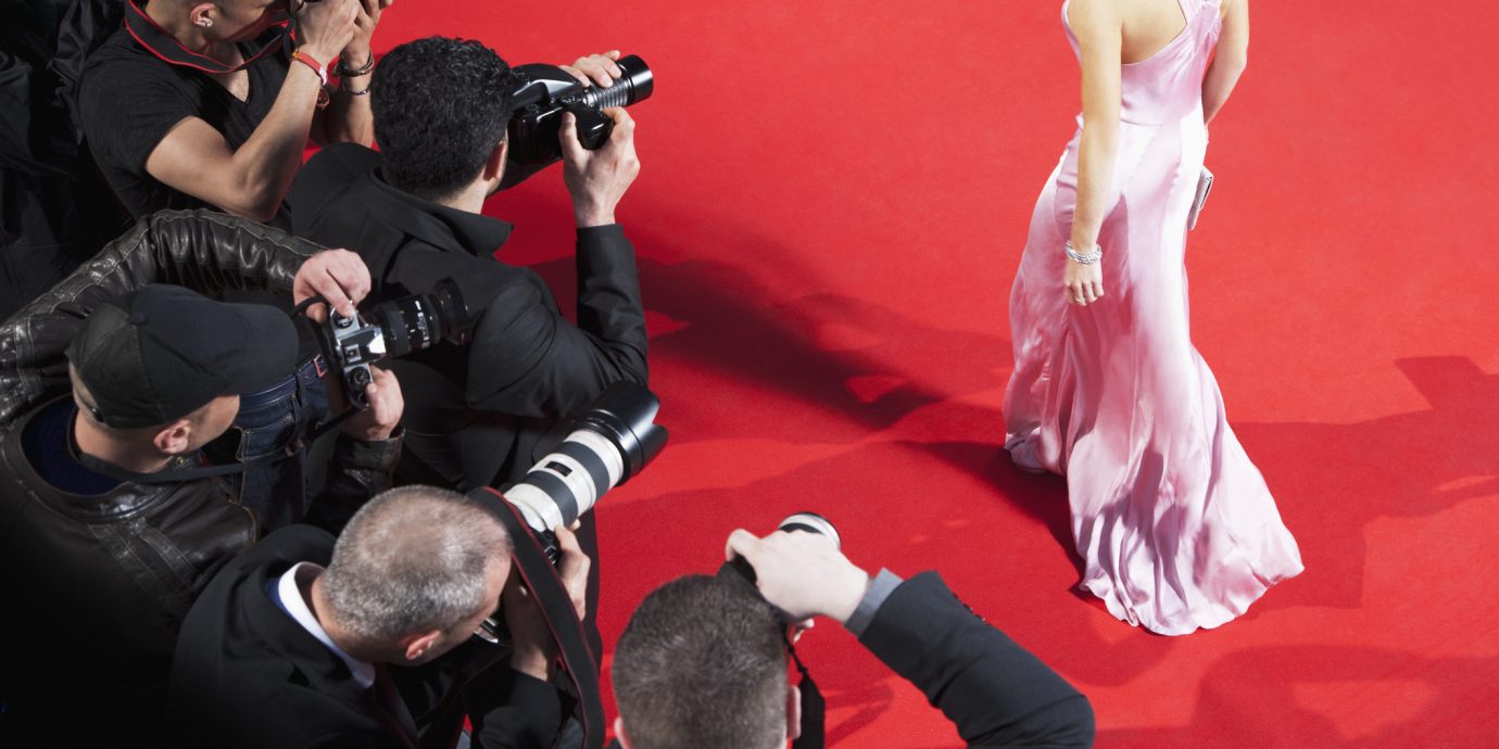 Paparazzi taking pictures of celebrity on red carpet at the 2019 Oscars / Academy Awards