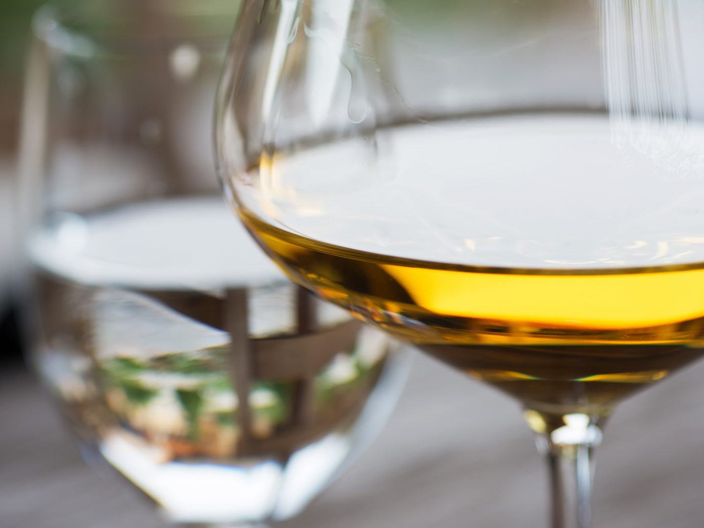 Glass of Chardonnay White Wine Close UpGlass of Chardonnay White Wine Close Up