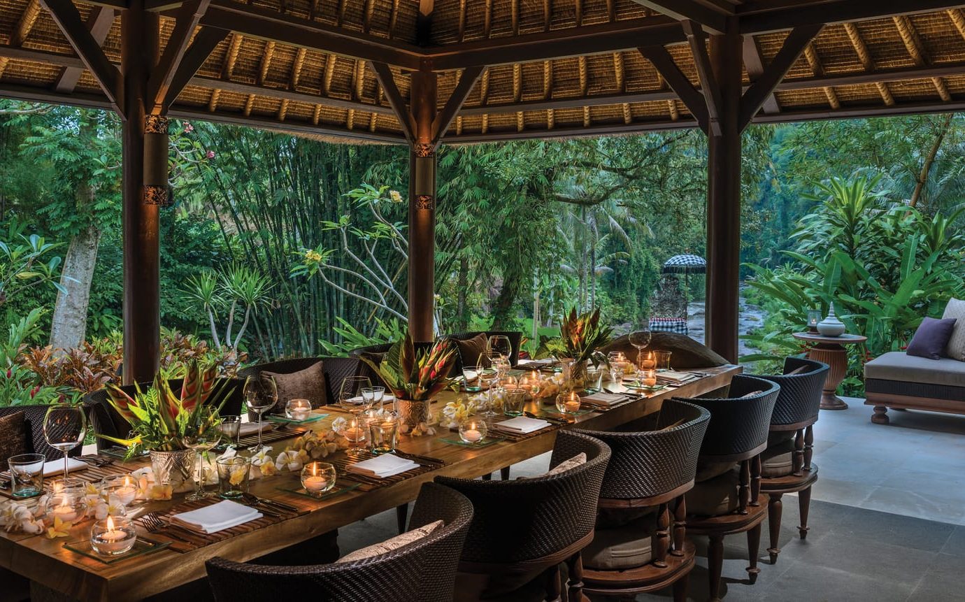 Dinner table at Four Seasons Resort Bali at Sayan