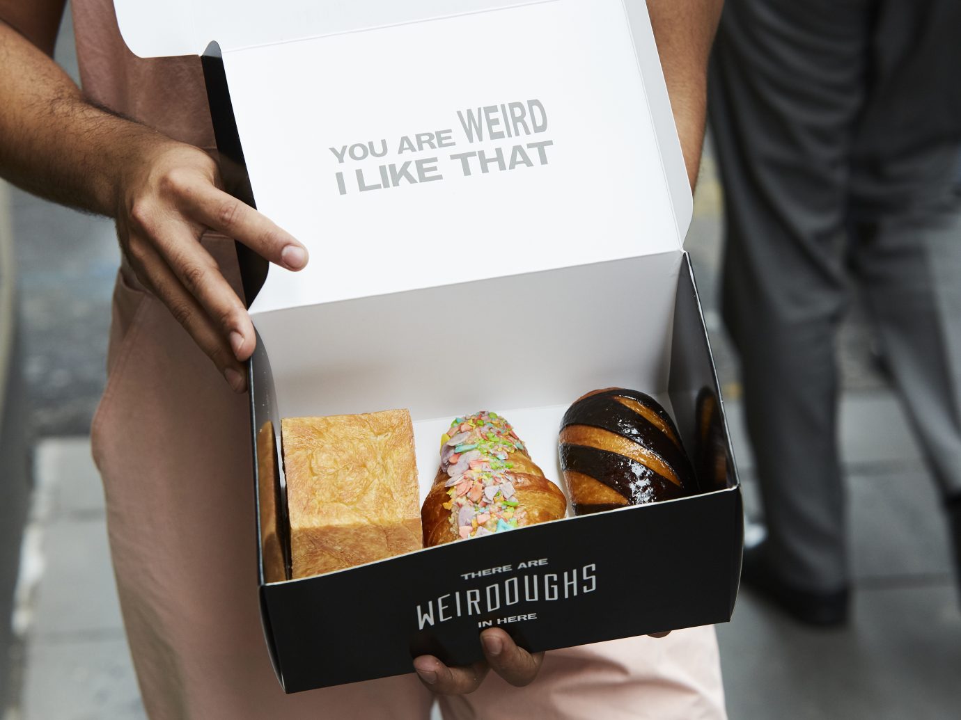 box of doughnuts at Weirdoughs, Melbourne, AUS