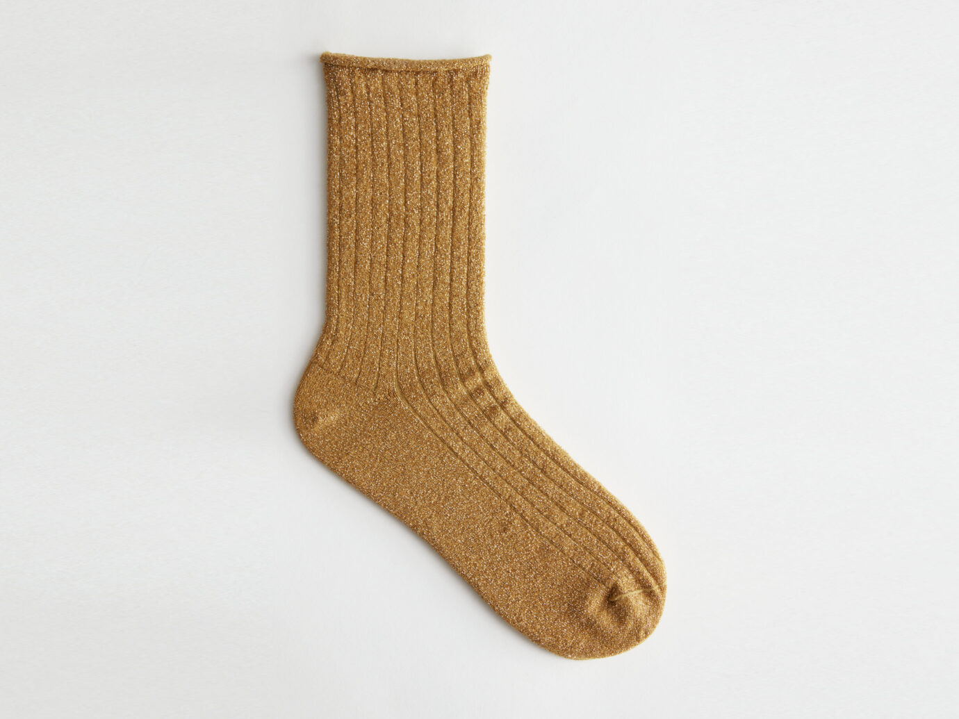 & Other Stories Ribbed Glitter Lurex Thick Socks