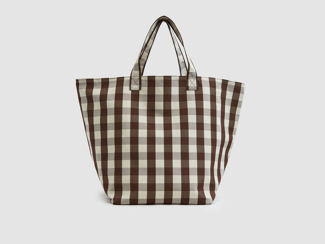 Trademark Large Gingham Grocery Tote