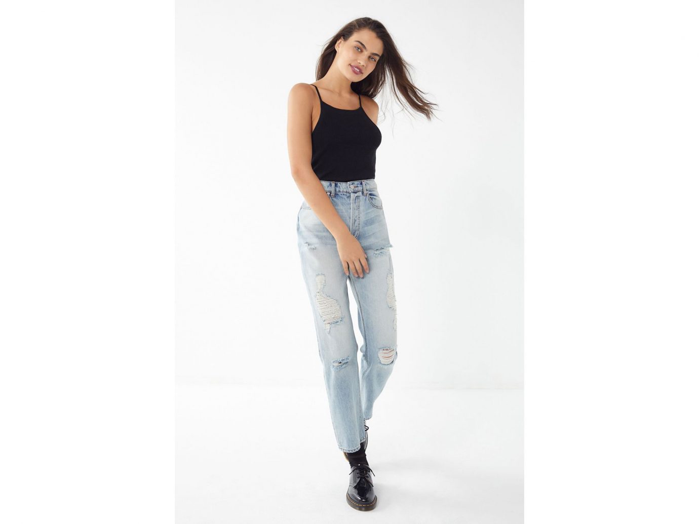 BDG High-Rise Destroyed Relaxed Straight Jean