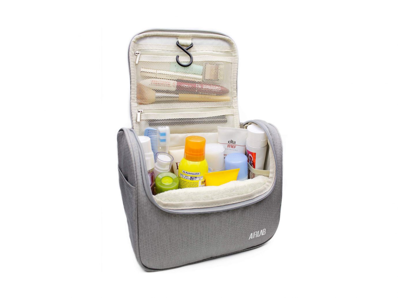 For checked bag: Hanging Toiletry Bag
