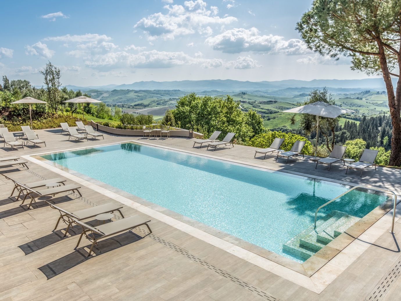 Pool at Hotel Il Castelfalfi in Tuscany