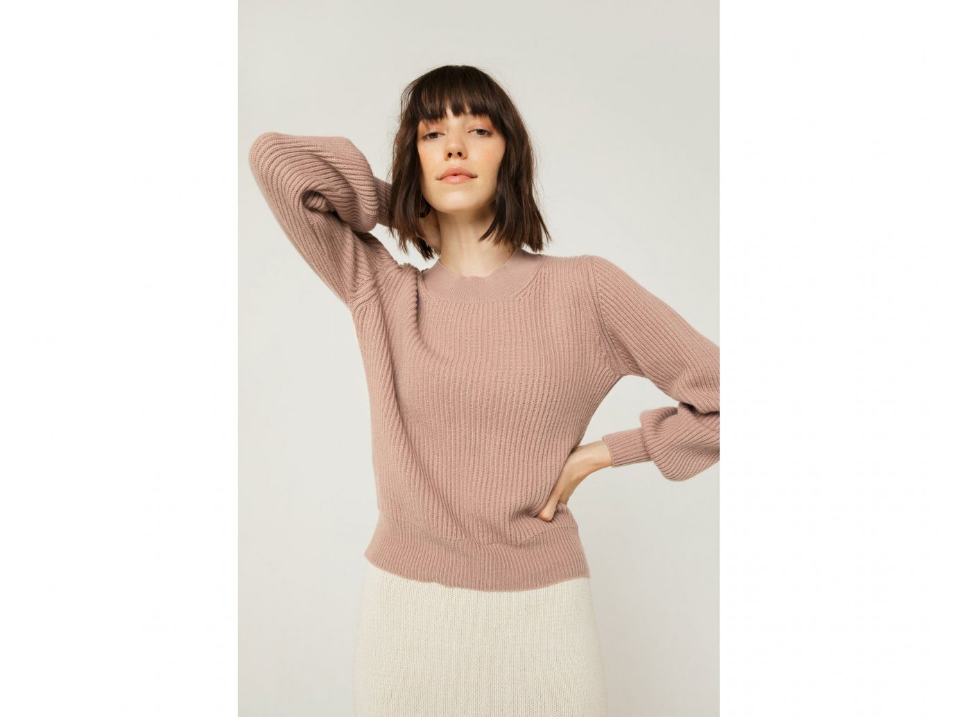 Frances Austen Lantern Sleeve Sweater